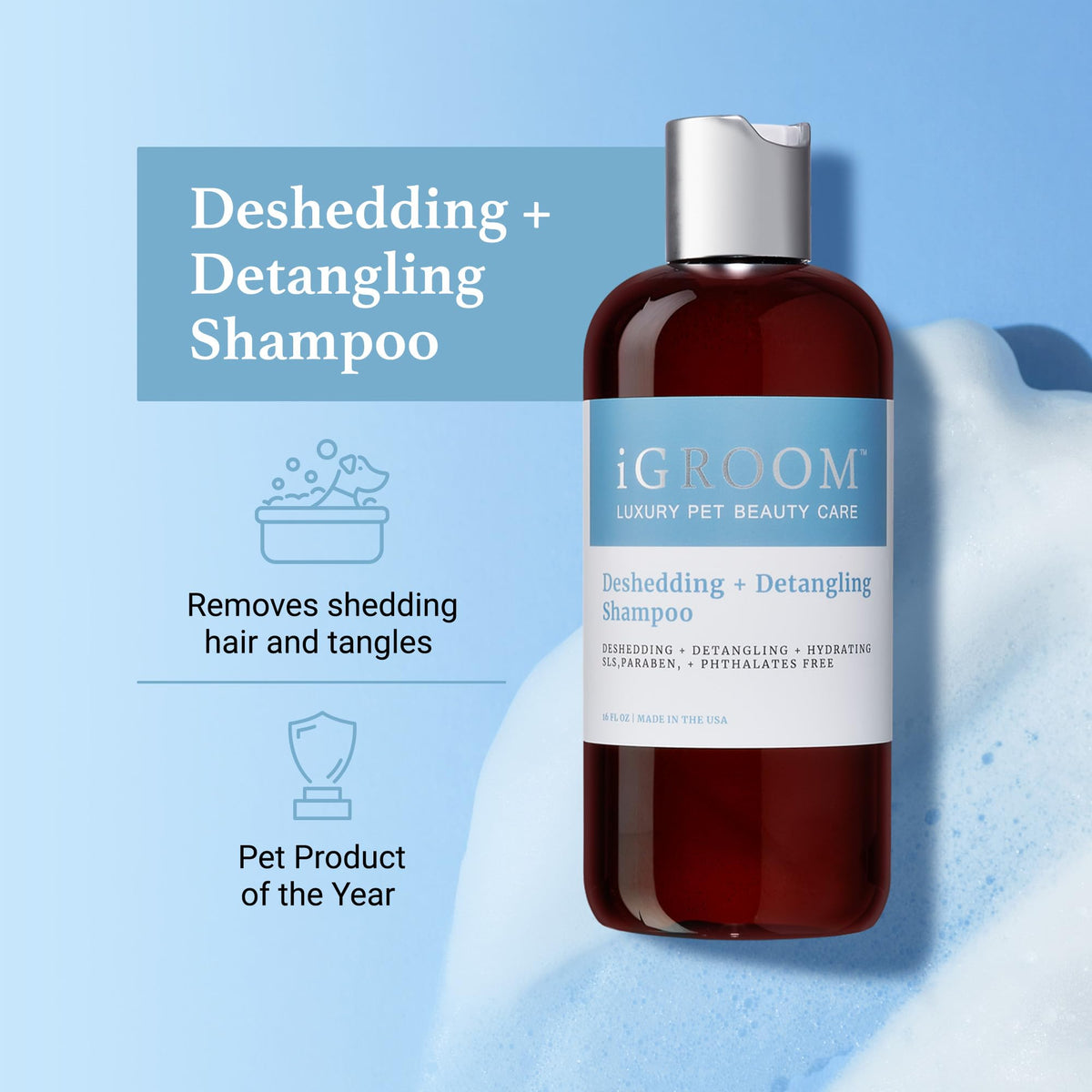 Deshedding & Detangling Dog Shampoo 1 GAL D9983