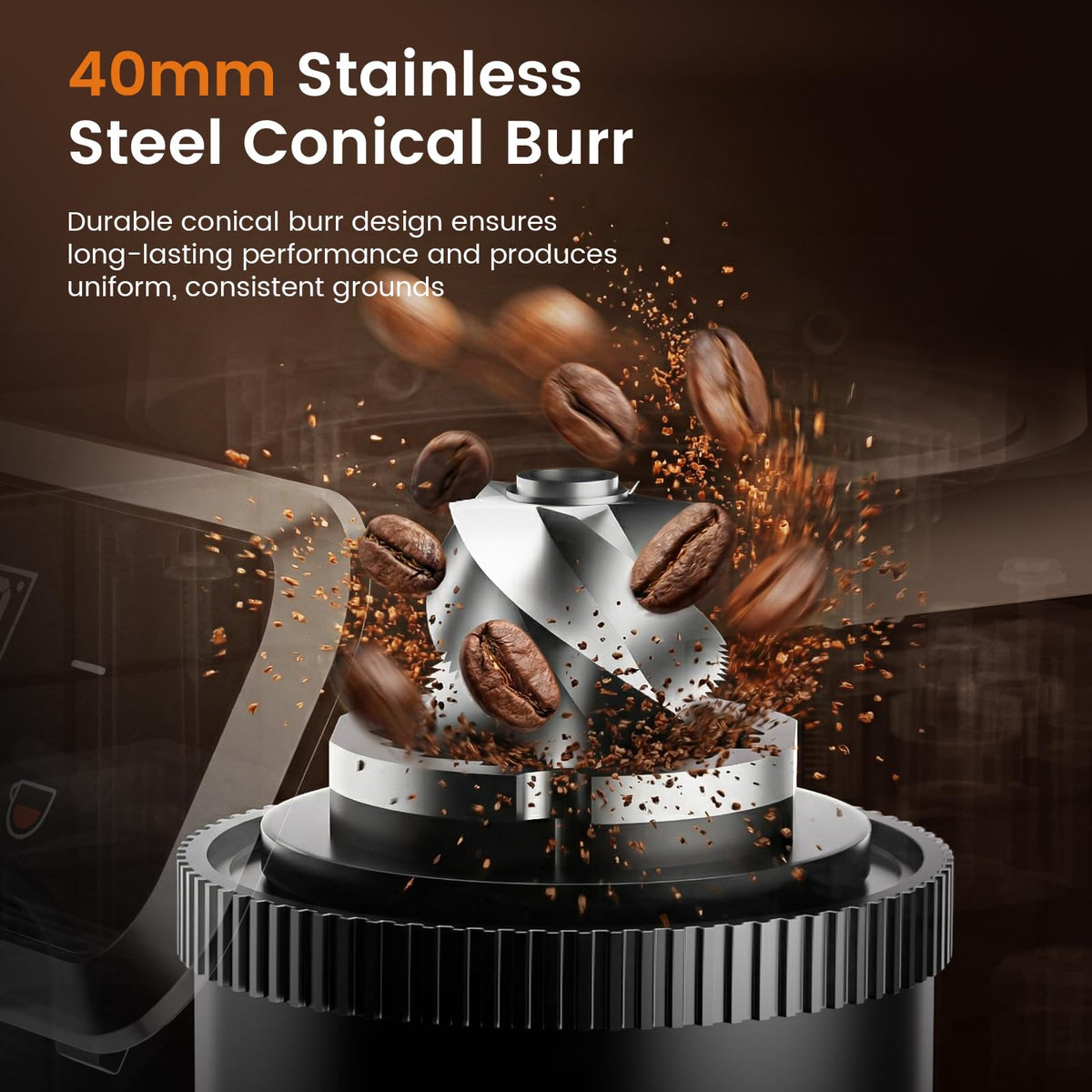 Electric Burr Coffee Grinder, 30 Settings J5779