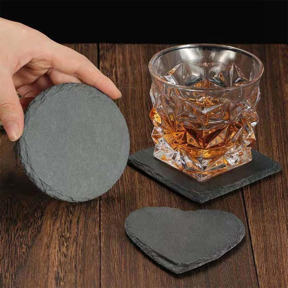 Natural Stone Drink Coasters Set J2611