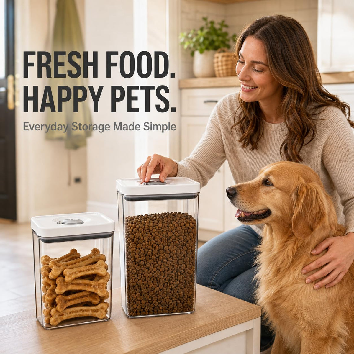 Dog and Cat Food Storage Containers 2-Pack T922039
