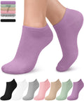 Women's Bamboo Viscose No Show Ankle Socks 7 Pairs L498