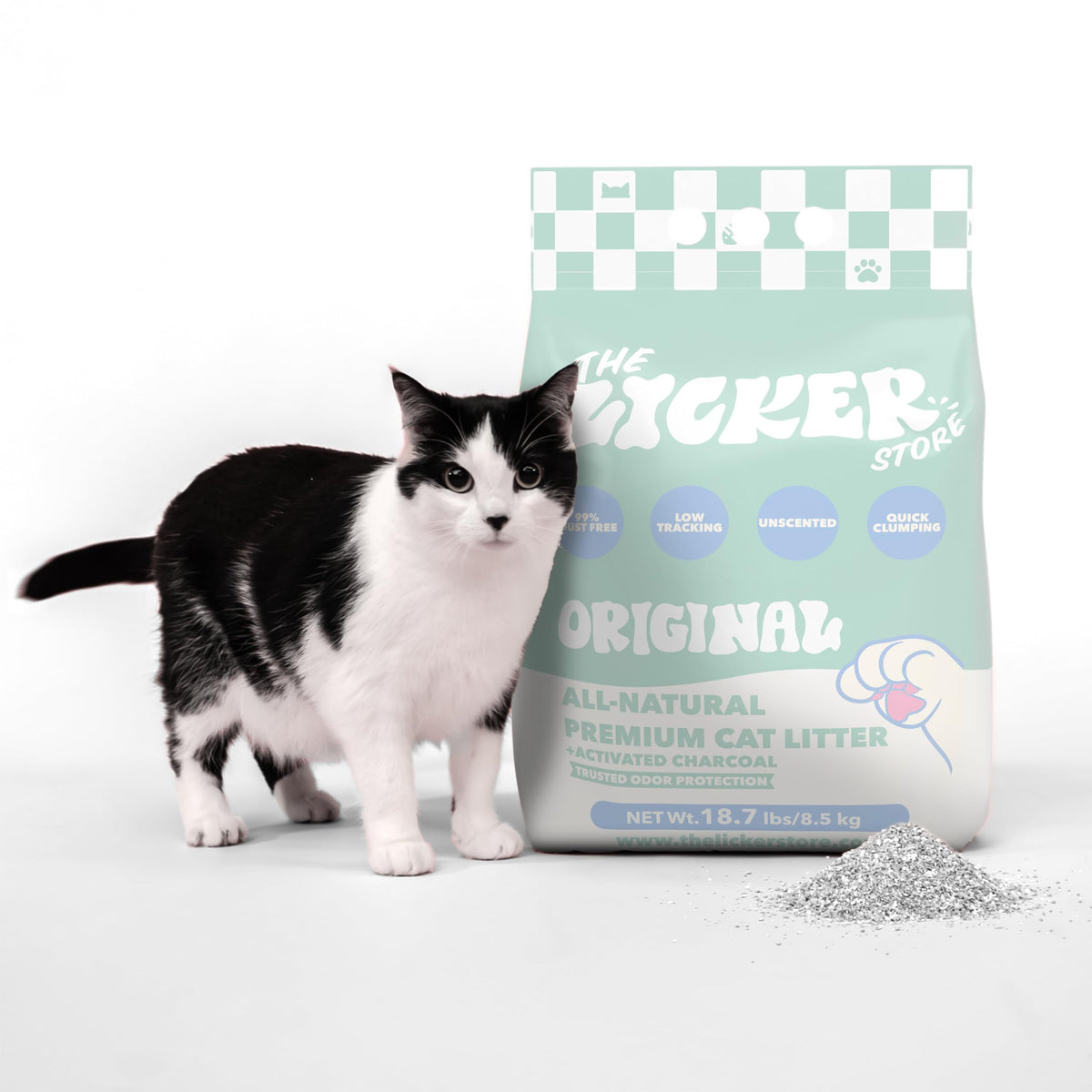 Unscented Clumping Bentonite Clay Cat Litter Set of 2 F22526