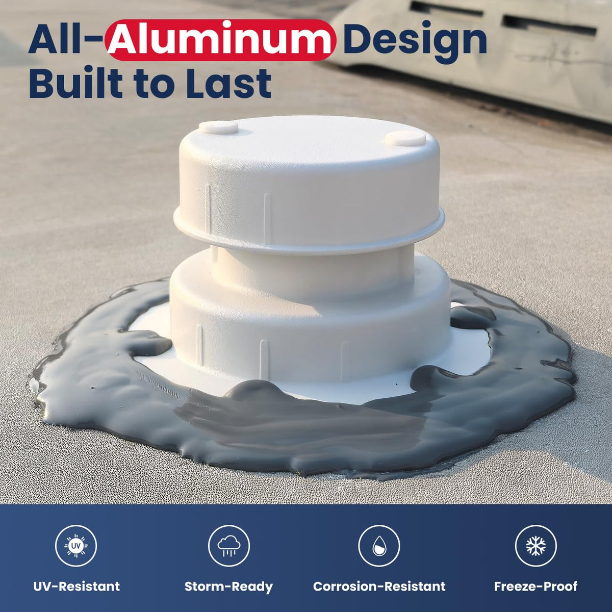 Aluminum RV Sewer Vent Cap R8918