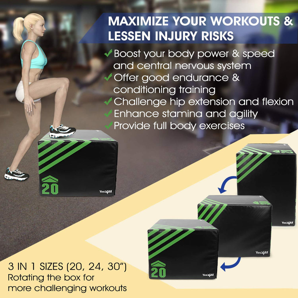 3 in 1 Foam Plyometric Jump Box A277