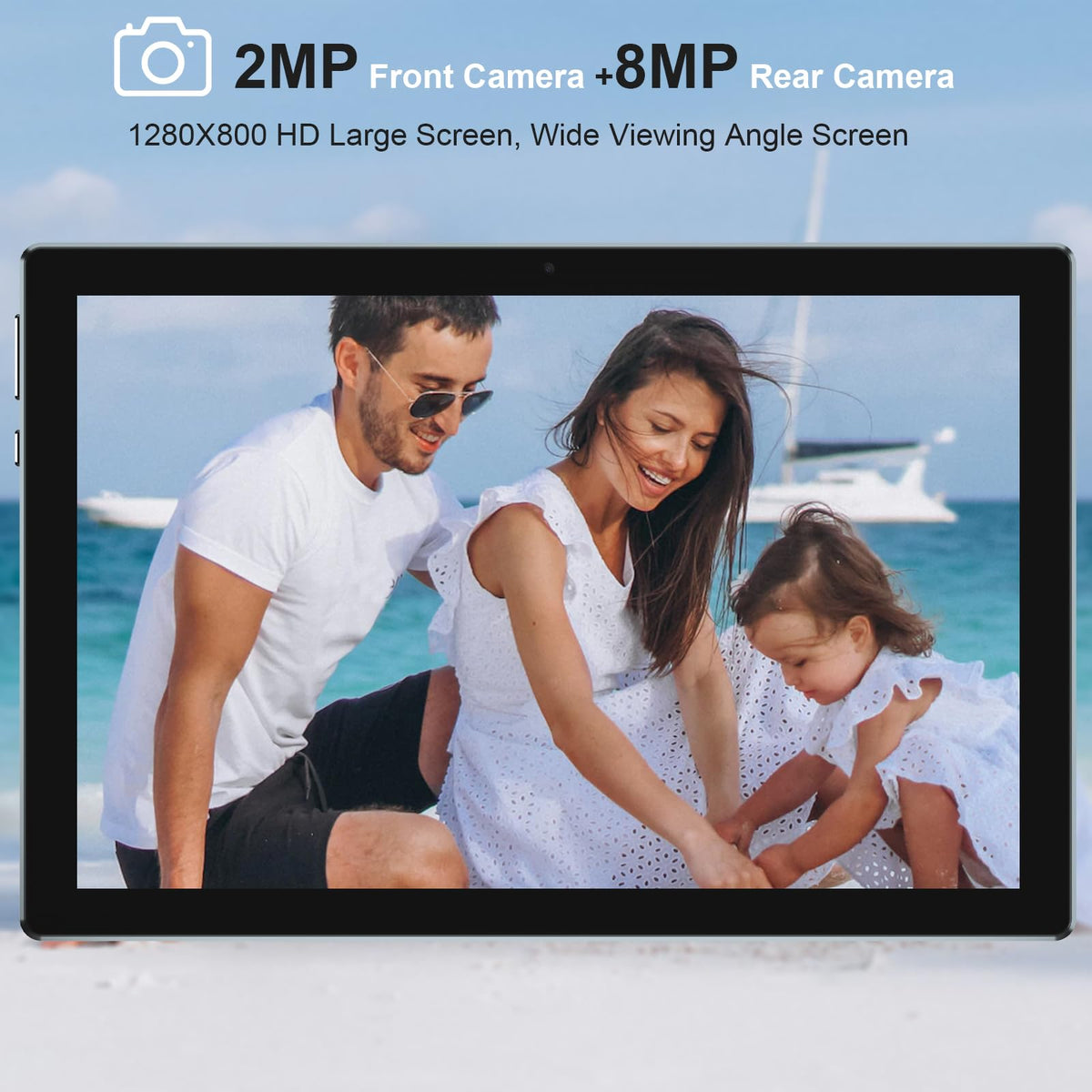Android 15 Tablet 10 Inch 18GB RAM 128GB ROM Black H6216