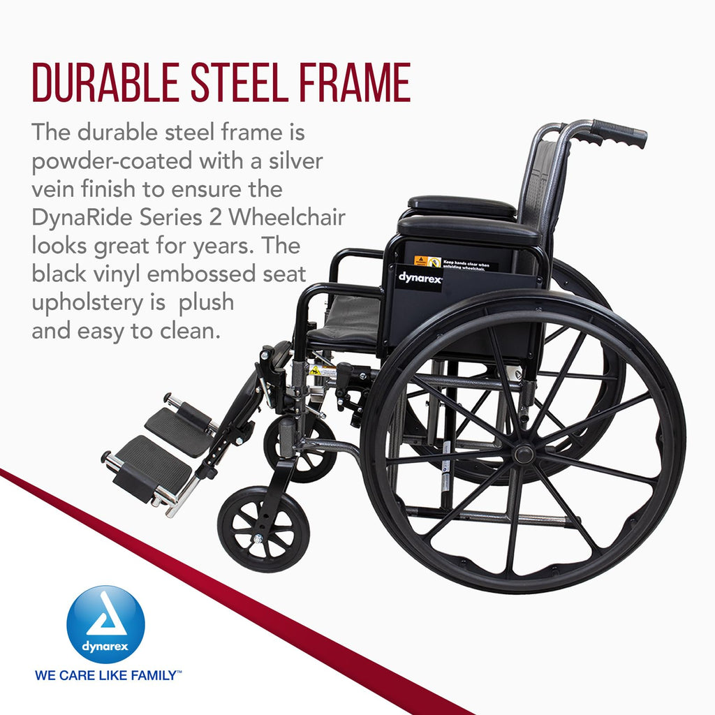 Silver 16 x 16 Wheelchair with Detachable Desk Arms and Elevating Leg Rests C1917