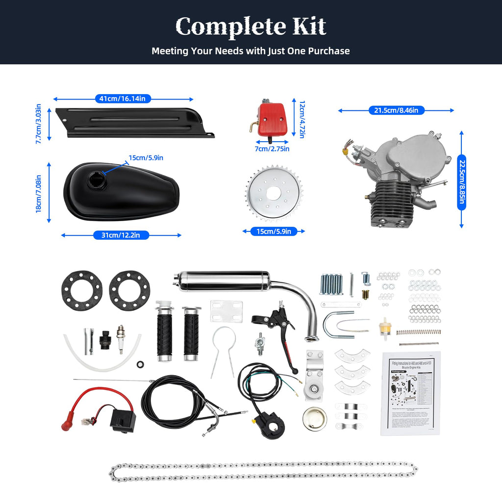 100cc 2 Stroke Bicycle Engine Motor Kit M83487