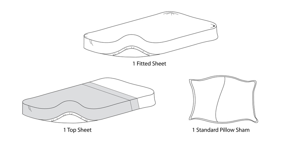 Ultra Soft Microfiber Toddler Sheet Set Grey 3 Piece T439