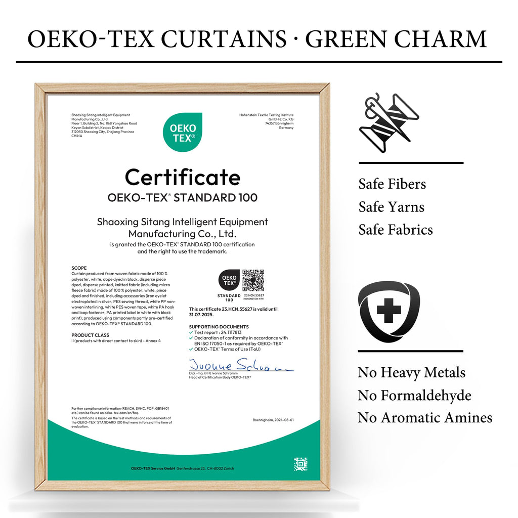 100% Blackout Linen French Door Curtain H576