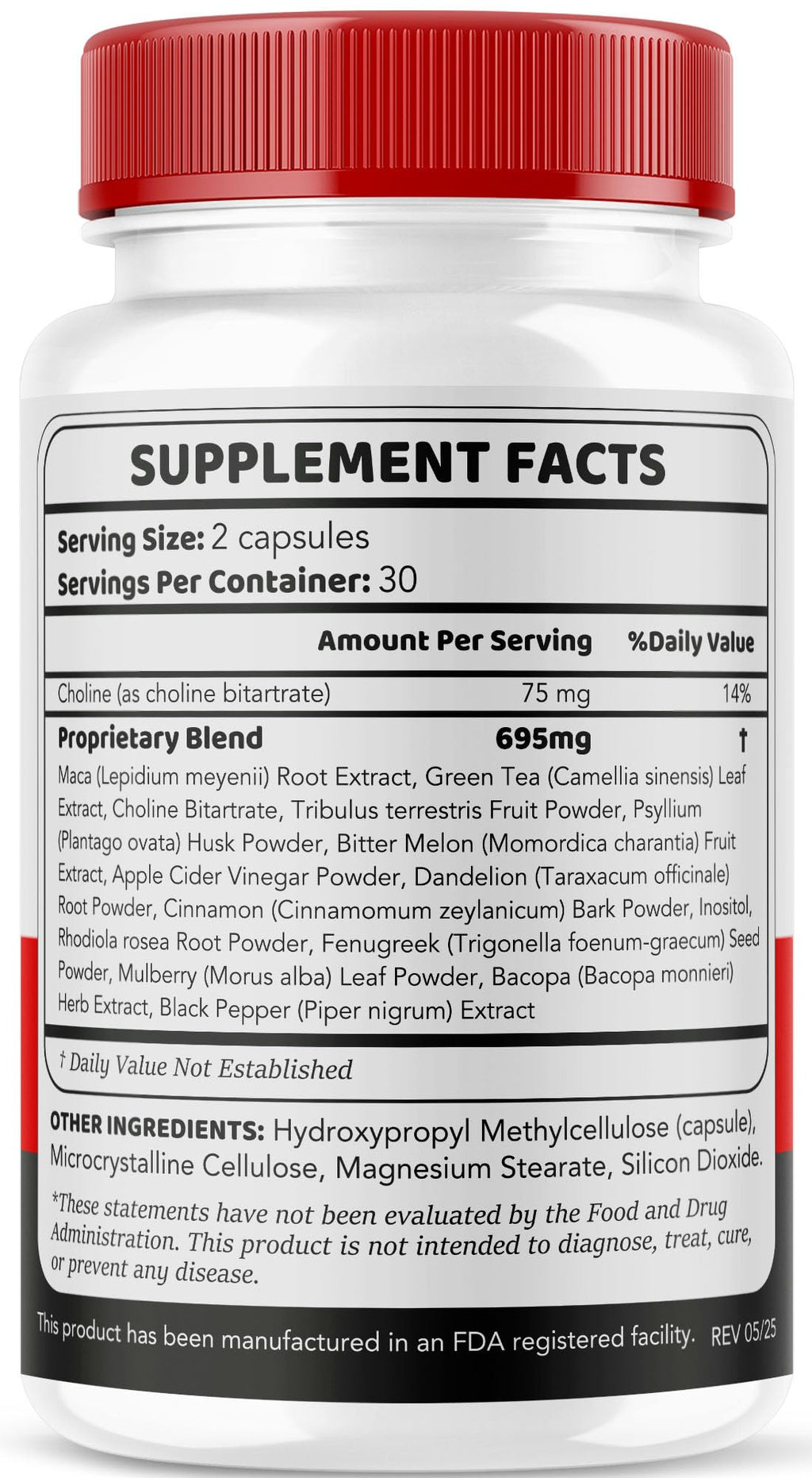 All Natural 180 Capsules Supplement Pills V127