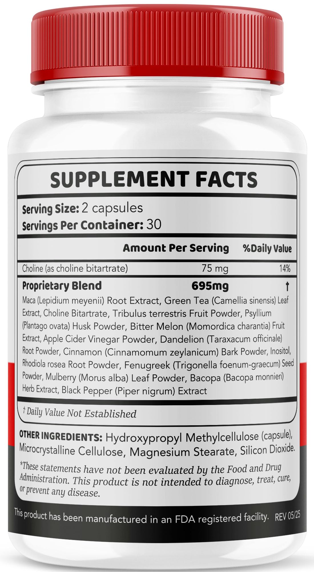 All Natural 180 Capsules Supplement Pills V127