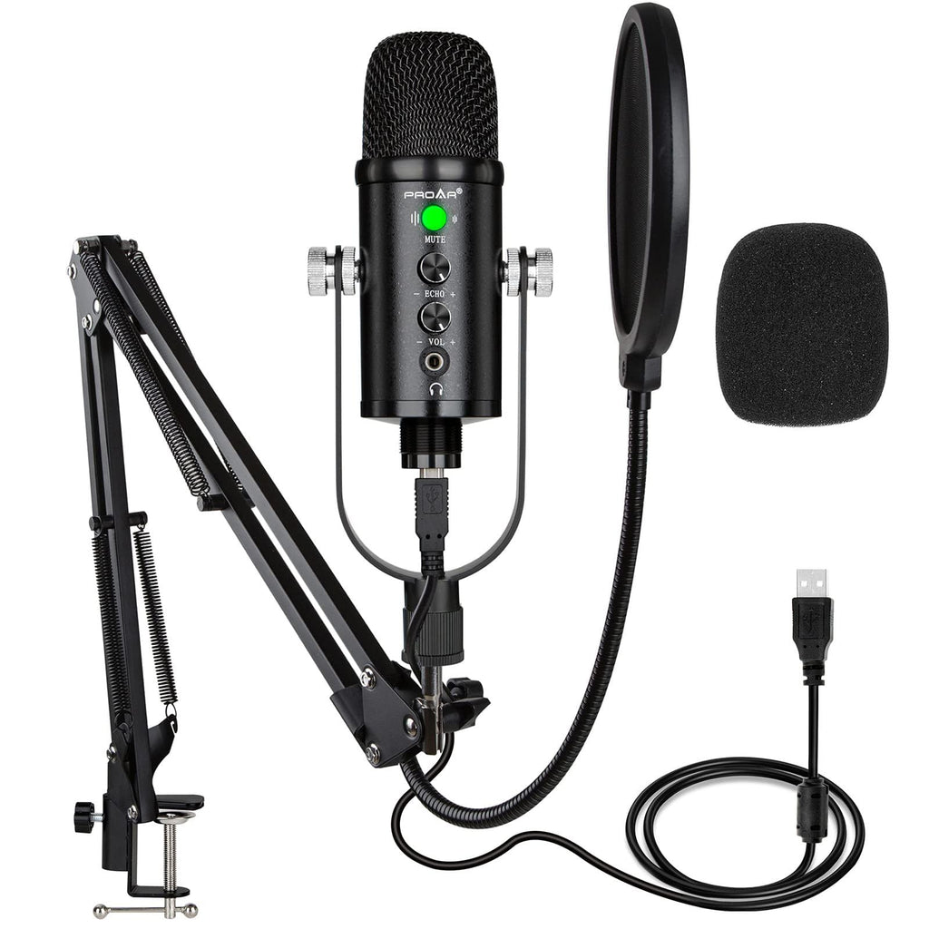 USB Condenser Microphone Kit with Boom Arm K525345