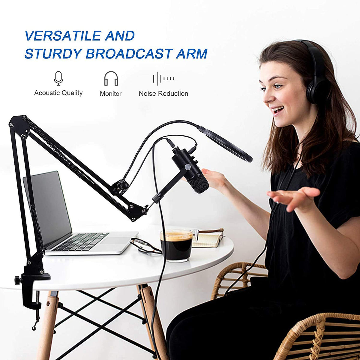 USB Condenser Microphone Kit with Boom Arm K525345