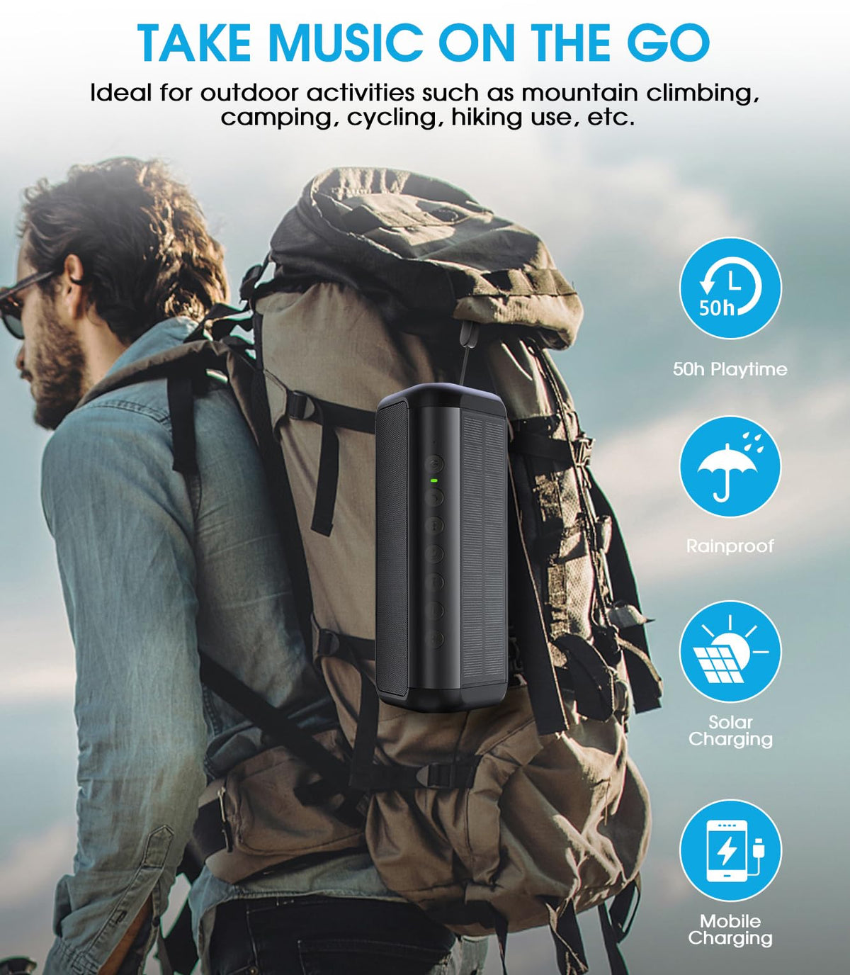 Portable Wireless Bluetooth Speaker with 50H Playtime L6806