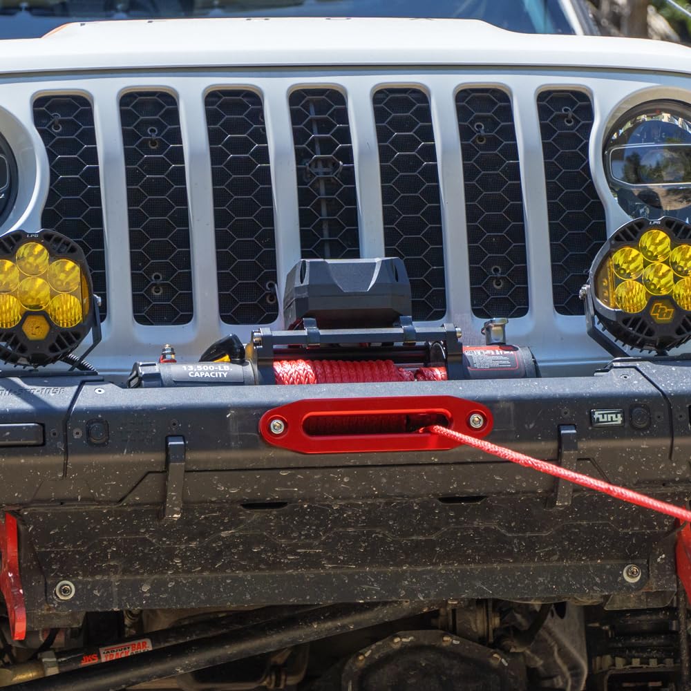13500lb Waterproof 12V Synthetic Rope Electric Truck Winch J42513