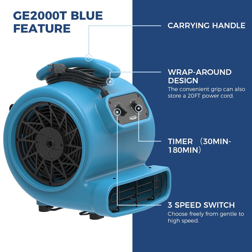 3 Speed Floor Drying Fan K1937