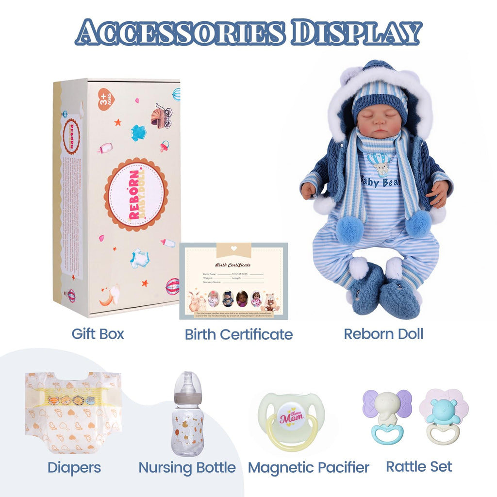 20 Inch Reborn Baby Dolls Boy Soft Body Z68377