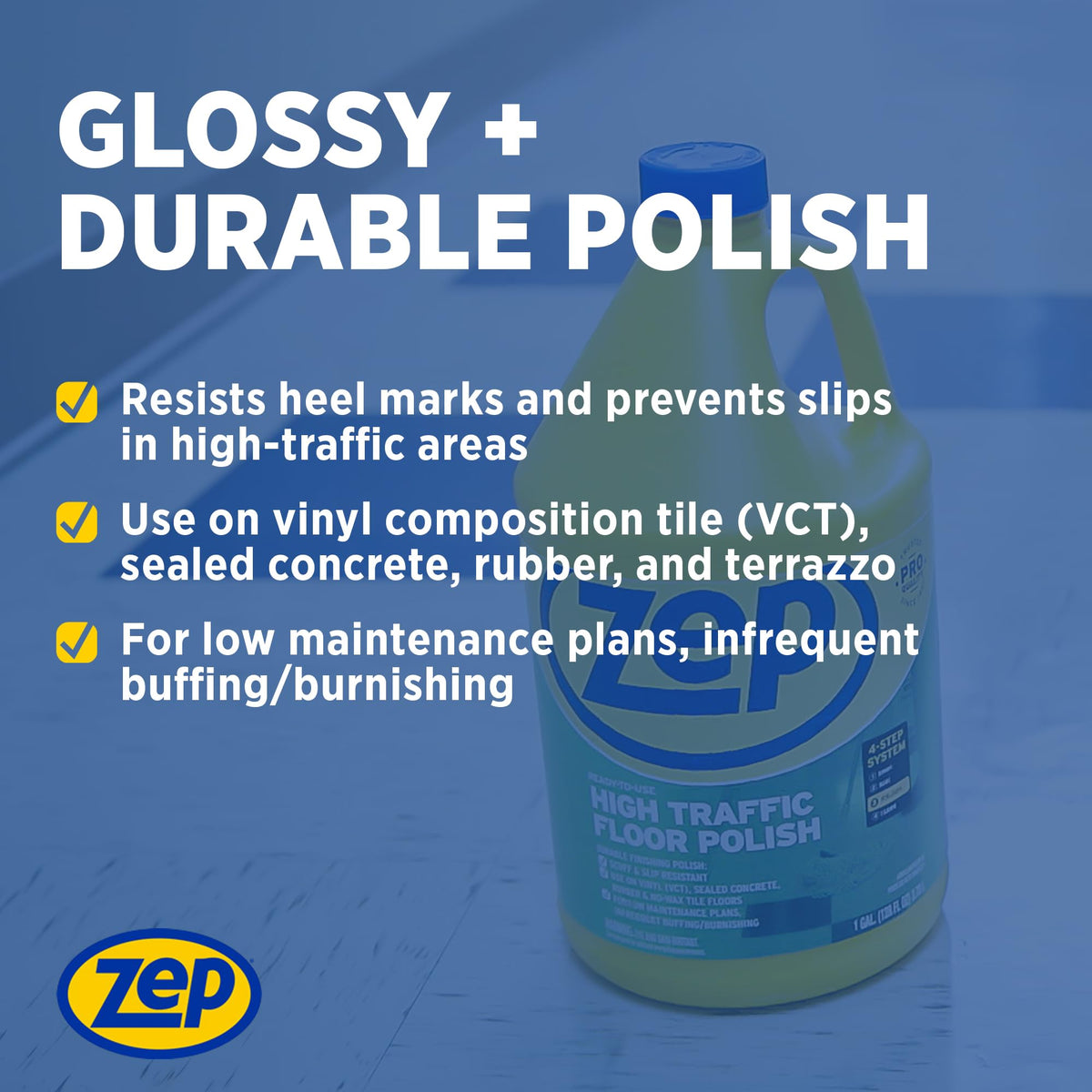 1 Gallon Floor Polish Case of 2 Q36683