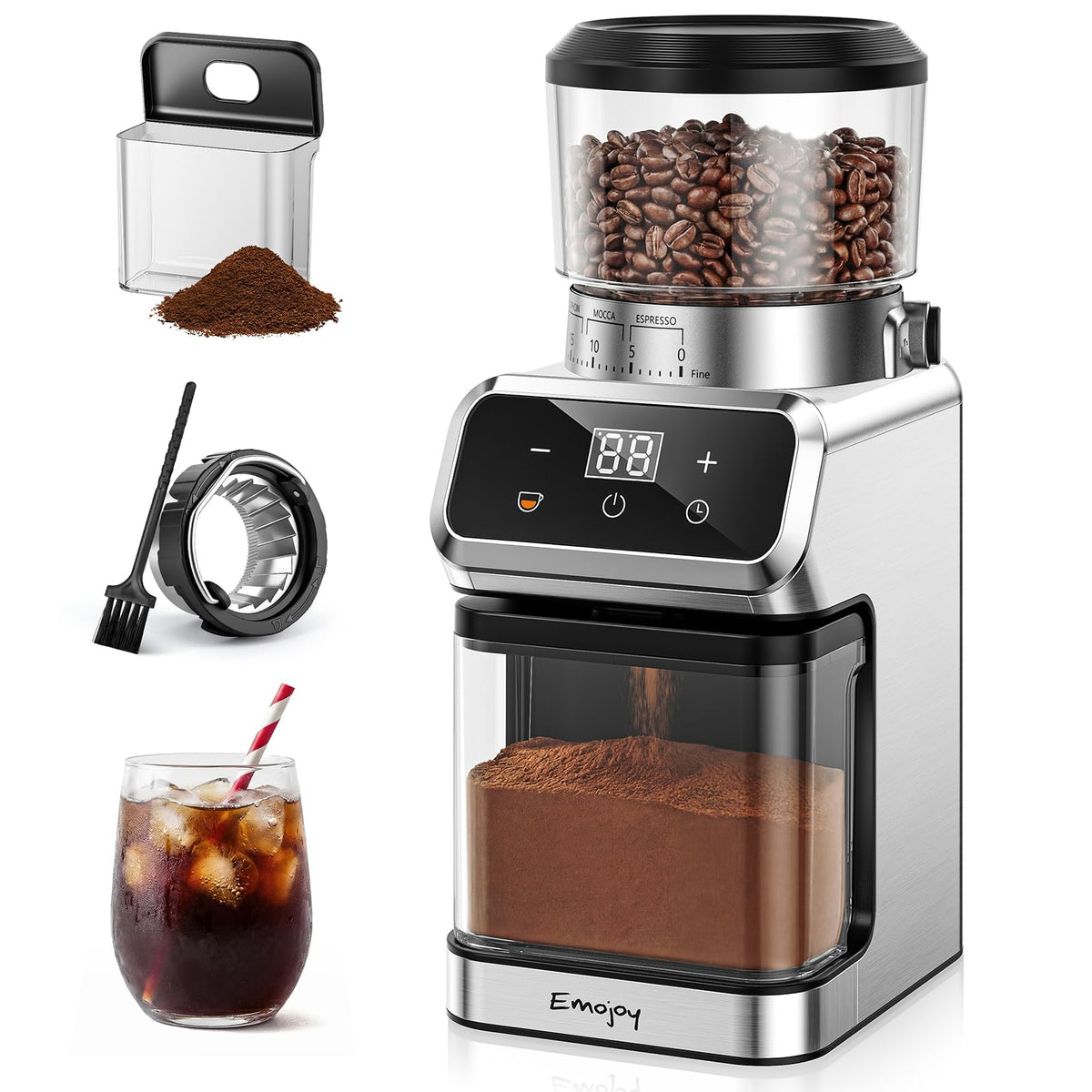 Electric Burr Coffee Grinder, 30 Settings J5779