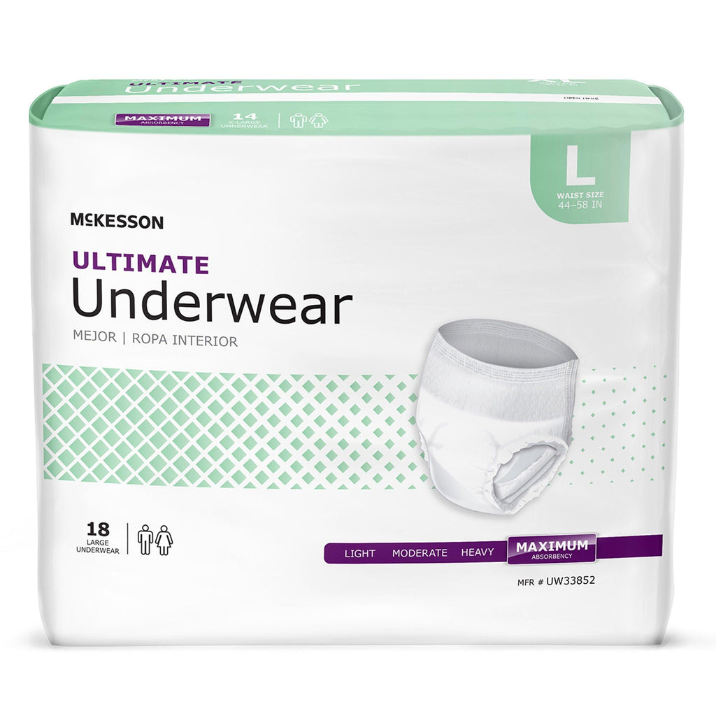 Adult Incontinence Underwear, Large, 72 ct L220742