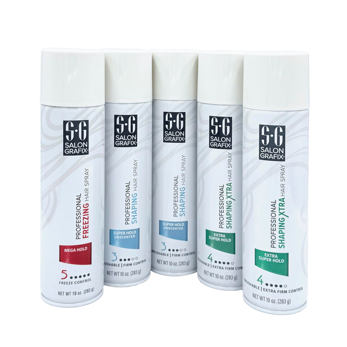 Mega Hold Unscented Quick-Drying Hairspray Pack of 5 O278027