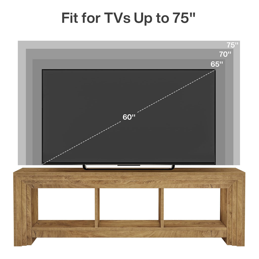 63" Wood TV Stand D3296