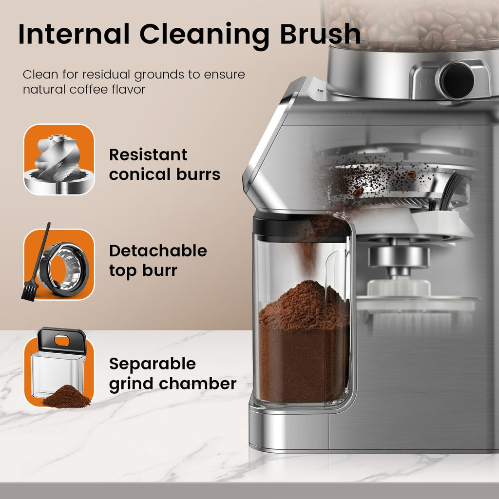 Electric Burr Coffee Grinder, 30 Settings J5779