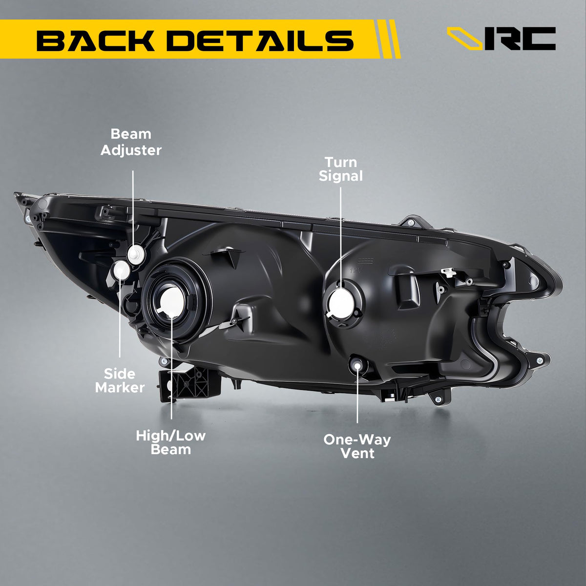 Headlight Compatible with 2012-2014 Honda CR-V Halogen Type Z529