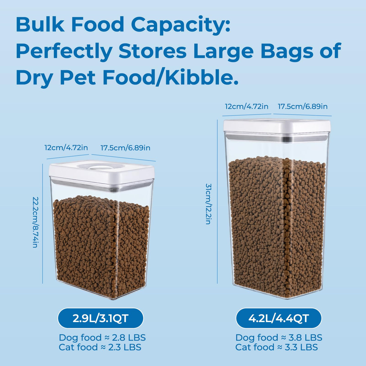 Dog and Cat Food Storage Containers 2-Pack T922039
