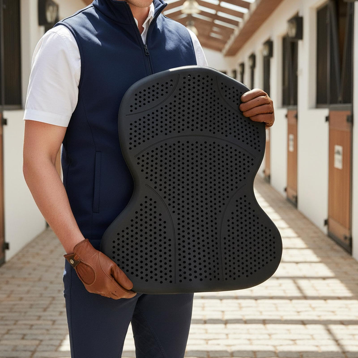 Silicone Gel Non Slip Washable Saddle Pad E451