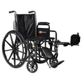 Silver 16 x 16 Wheelchair with Detachable Desk Arms and Elevating Leg Rests C1917