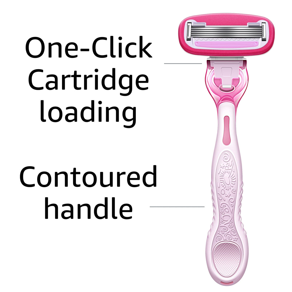 5-Blade Razor with 1 Handle, 12 Cartridges & 1 Shower Holder T70873