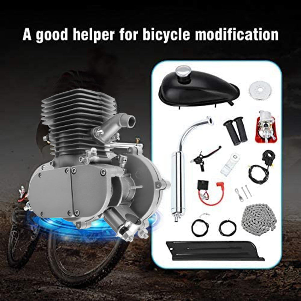 100cc 2 Stroke Bicycle Engine Kit with 36 Tooth Sprocket P82540