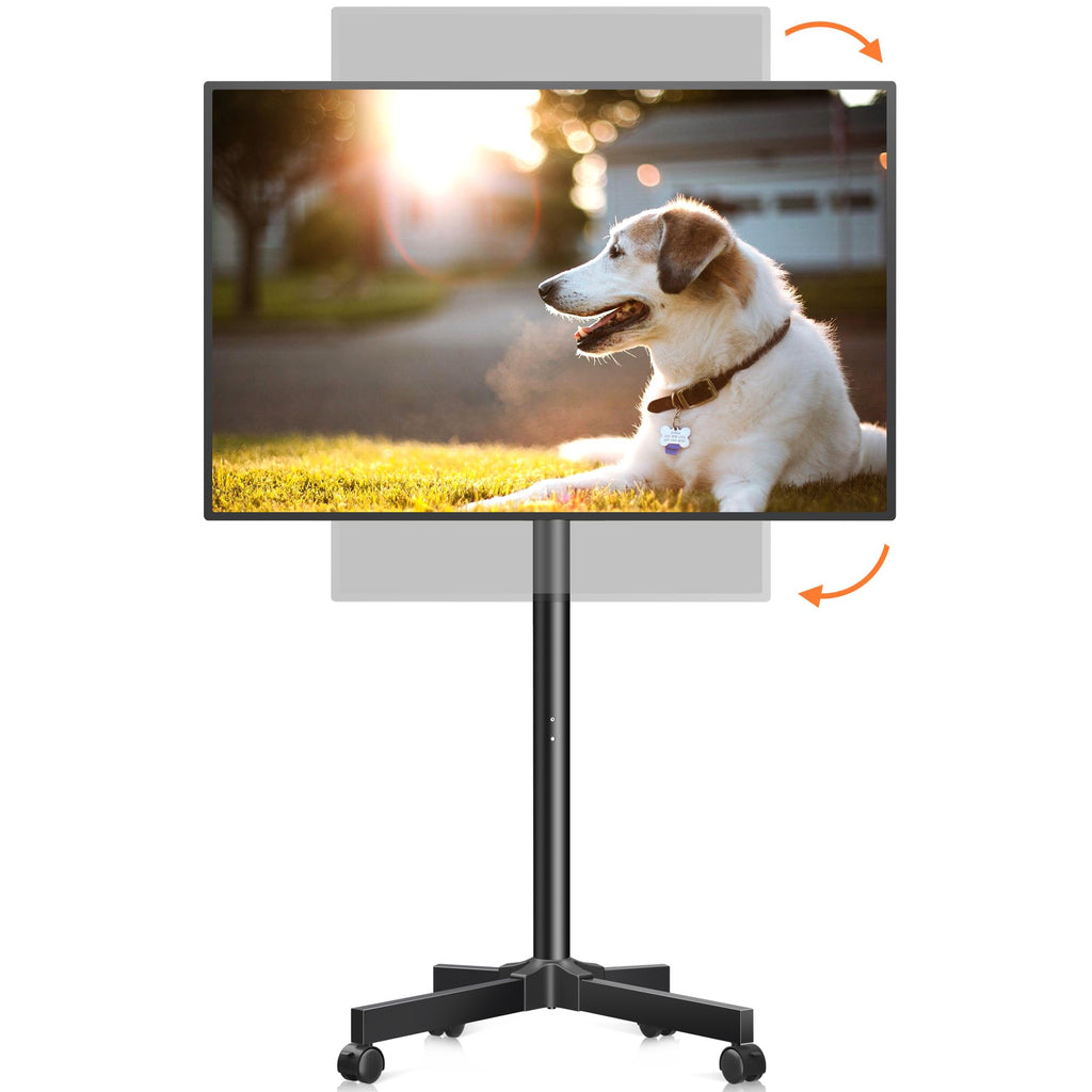 Rotating Rolling TV Stand on Wheels for 13-50" Flat/Curved TVs J14531