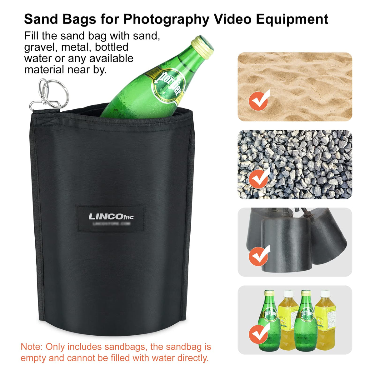 Adjustable Photography Backdrop Stand Kit with Carrying Bag V6716
