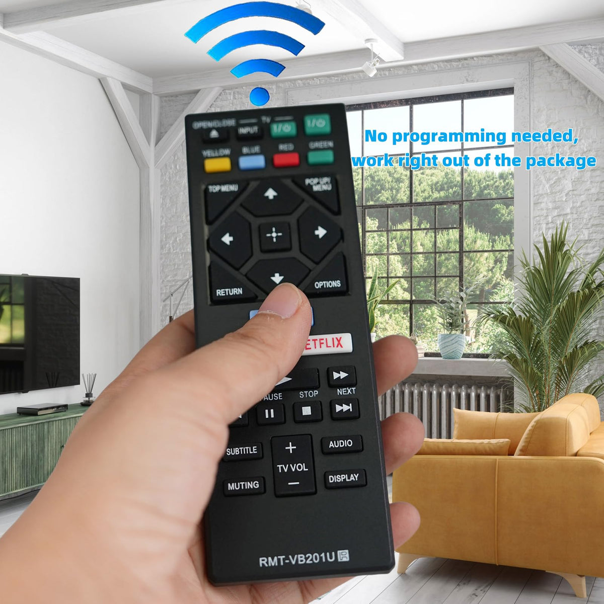 Universal Replacement Remote Control for Blu-ray DVD Player H125