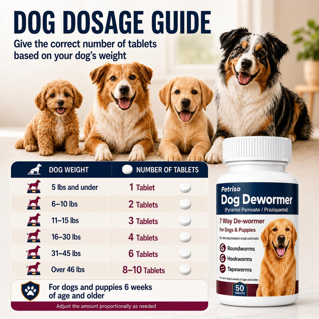 Dewormer for Dogs, 50 Tablets R166
