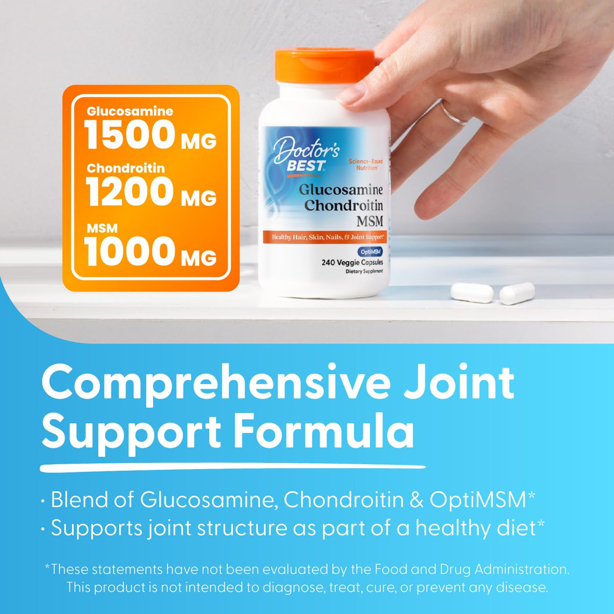 Glucosamine Chondroitin MSM 240 Capsules R843725