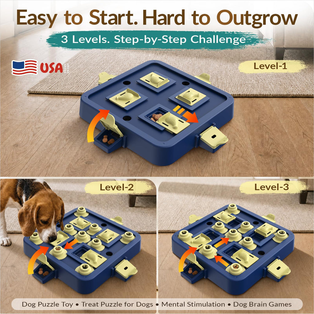 Dog Chess Puzzle Toy 3-Levels H587140