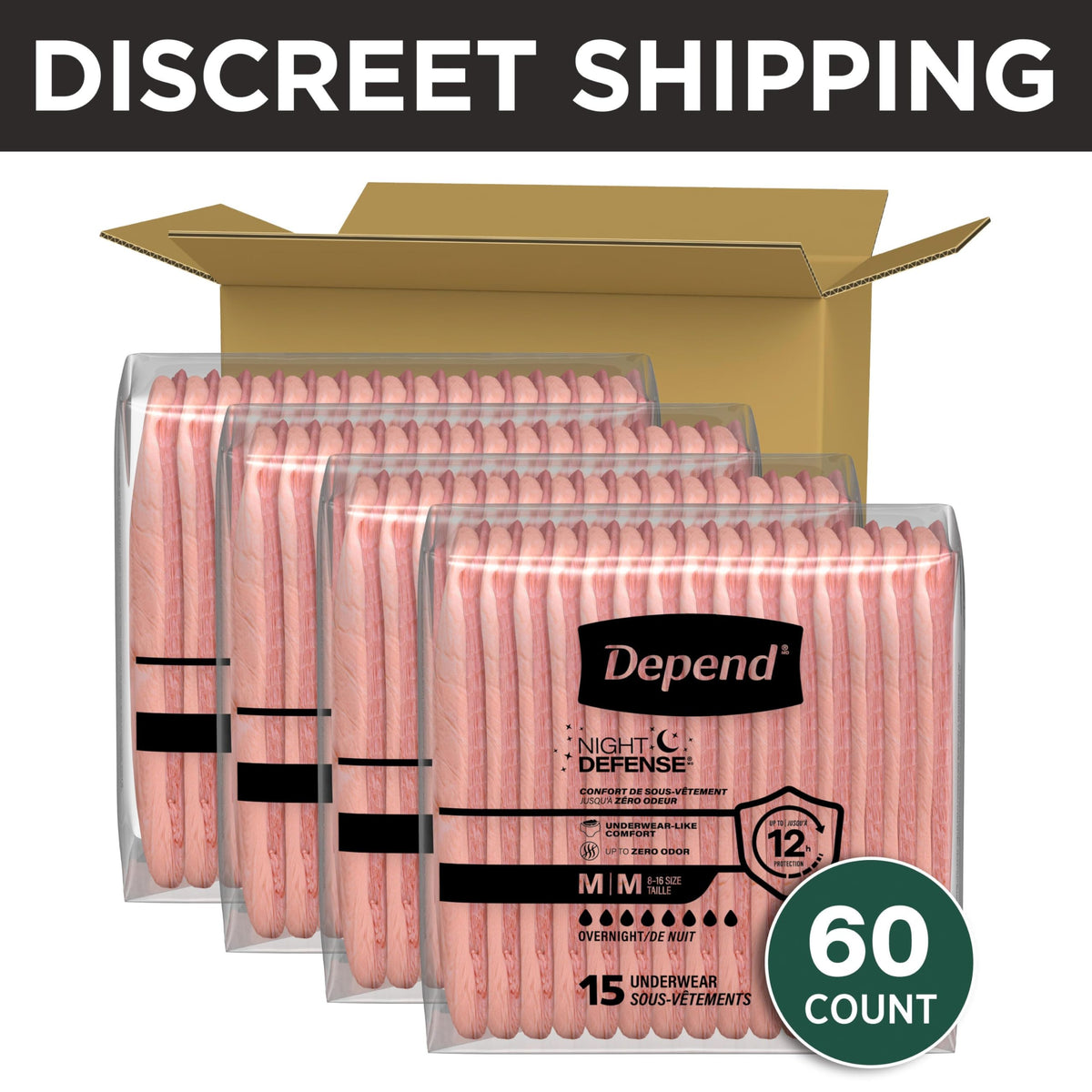Adult Diapers for Women Medium 60 Count C18372