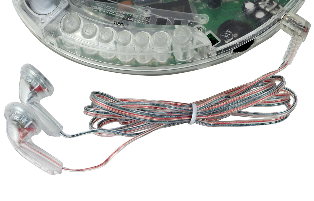 Portable CD Player Transparent Clear O22671