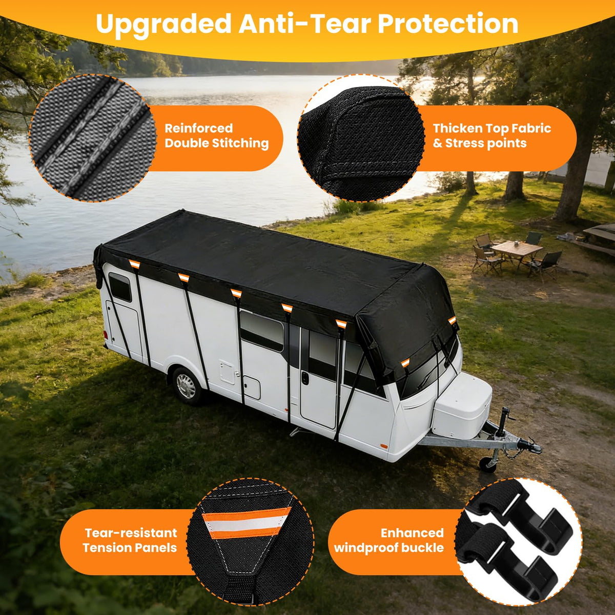 600D Waterproof RV Roof Cover G6254