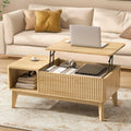 Fluted Lift Top Coffee Table with Storage I562