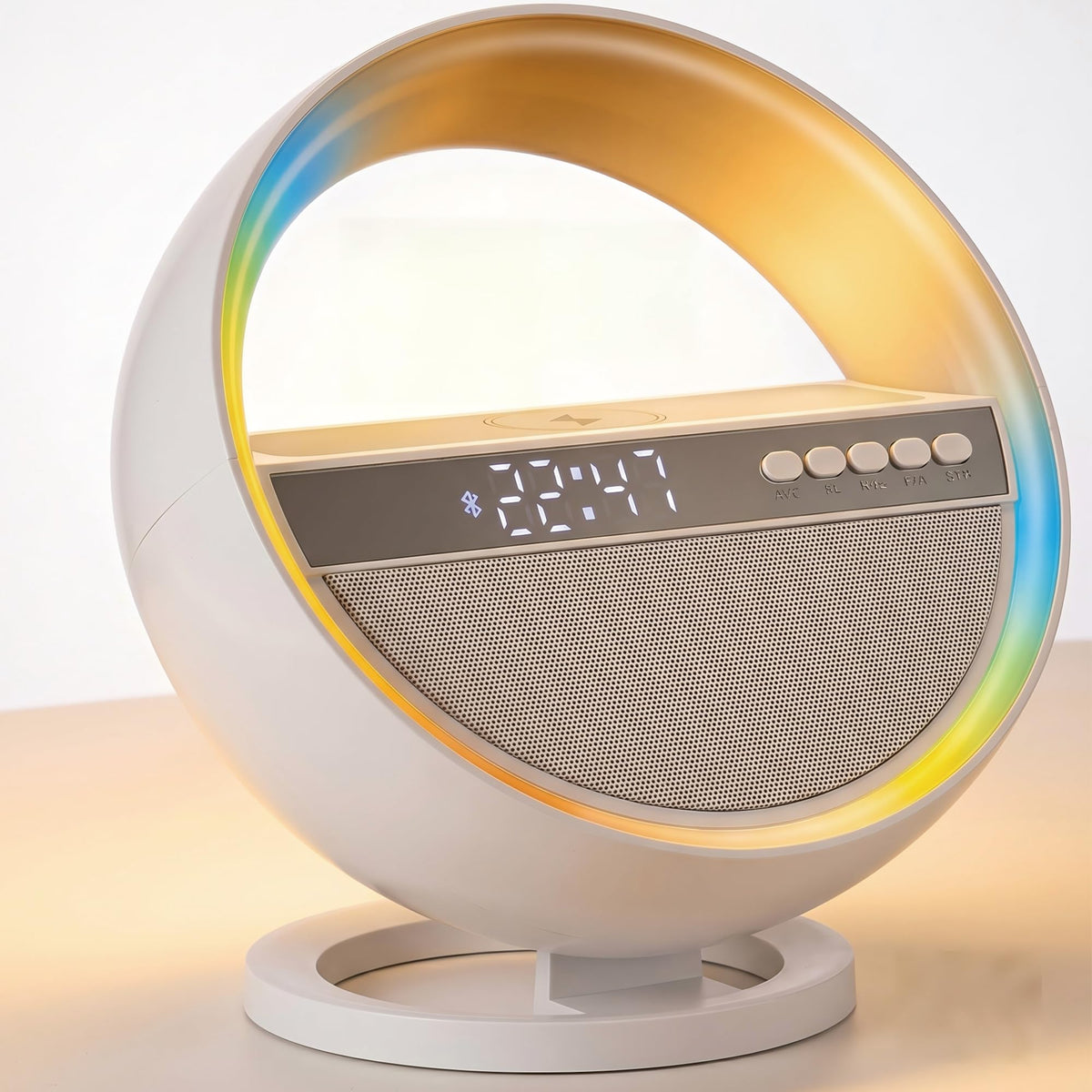 6-in-1 RGB LED Table Lamp with Bluetooth Speaker & Wireless Charging Z1647