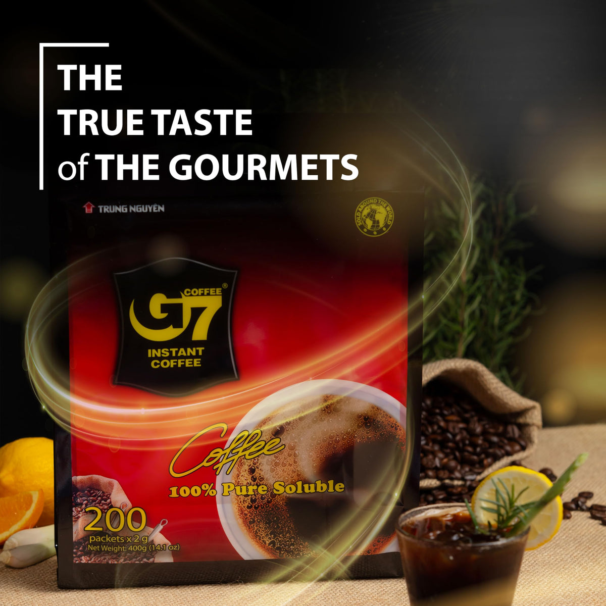 Black Instant Coffee 200 Sachets B575613
