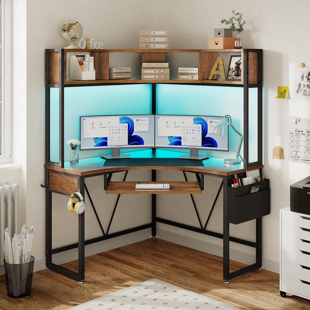 39" Corner Desk with Hutch B10571