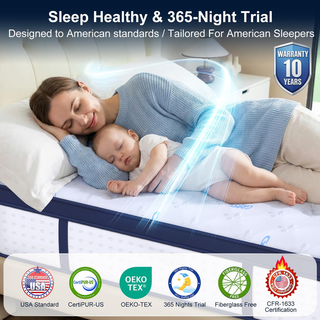 14 Inch Full Hybrid Mattress with Cooling Gel Memory Foam O25836