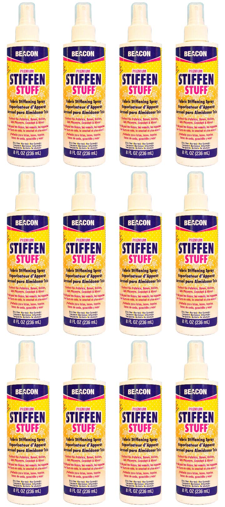 Fabric Stiffening Spray 8-Ounce 12-Pack D64749