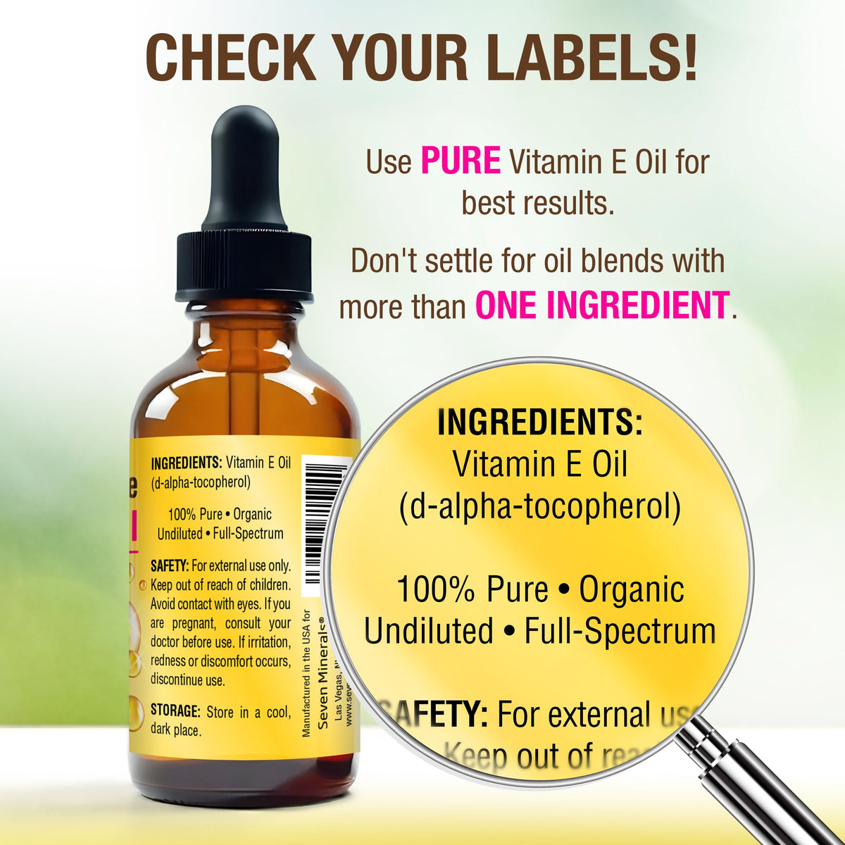 Vitamin E Oil 4 Oz Q935