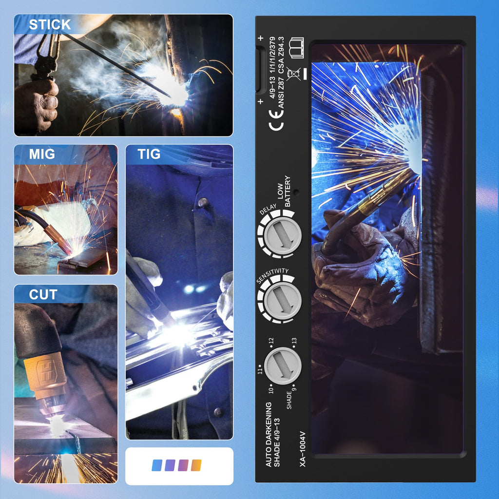 Auto Darkening Welding Lens Variable Shade 4/9-13 Z2594